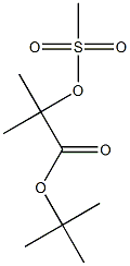 Tert-butyl-2-methyl-2-(methylsulfonyloxy) propanoate Structure