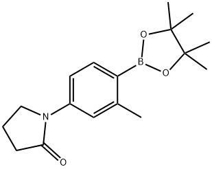 1-[4-(TETRAMETHYL-1,3,2-DIOXABOROLAN-2-YL)-3-METHYLPHENYL]PYRROLIDIN-2-ONE Structure