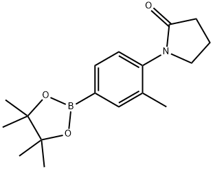 1-[4-(TETRAMETHYL-1,3,2-DIOXABOROLAN-2-YL)-2-METHYLPHENYL]PYRROLIDIN-2-ONE Structure