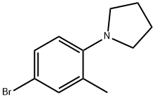 1-(4-bromo-2-methylphenyl)pyrrolidine 구조식 이미지