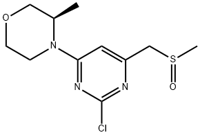 (3R)-4-(2-chloro-6-[(methylsulfinyl)methyl]-4-pyrimidinyl)-3-methylmorpholine Structure