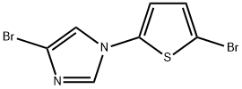 4-Bromo-1-(5-bromo-2-thienyl)-1H-imidazole 구조식 이미지
