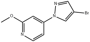 4-Bromo-1-(2-methoxy-4-pyridyl)pyrazole Structure