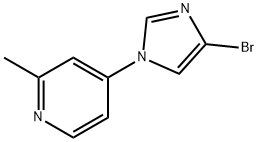 4-Bromo-1-(2-methyl-4-pyridyl)imidazole Structure