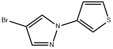 4-Bromo-1-(3-thienyl)pyrazole 구조식 이미지