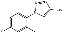 4-Bromo-1-(2-methyl-4-fluorophenyl)pyrazole Structure