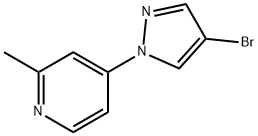 4-Bromo-1-(2-methyl-4-pyridyl)pyrazole Structure