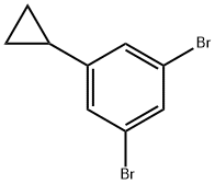 1,3-dibromo-5-cyclopropylbenzene Structure