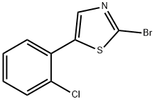 2-Bromo-5-(2-chlorophenyl)thiazole Structure