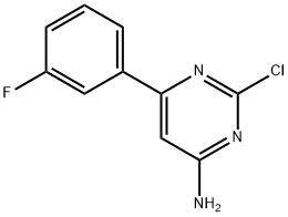 2-Chloro-4-amino-6-(3-fluorophenyl)pyrimidine 구조식 이미지