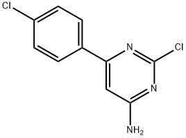 2-Chloro-4-amino-6-(4-chlorophenyl)pyrimidine Structure