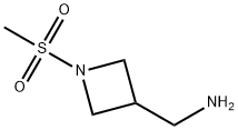 (1-methanesulfonylazetidin-3-yl)methanamine Structure