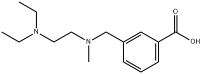 3-(((2-(Diethylamino)ethyl)(methyl)amino)methyl)benzoic acid Structure