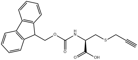 (2R)-2-({[(9H-fluoren-9-yl)methoxy]carbonyl}amino)-3-(prop-2-yn-1-ylsulfanyl)propanoic acid 구조식 이미지