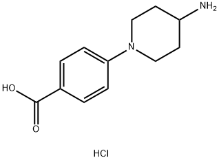 4-(4-aminopiperidin-1-yl)benzoic acid dihydrochloride Structure