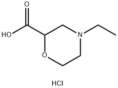 4-ethylmorpholine-2-carboxylic acid hydrochloride Structure