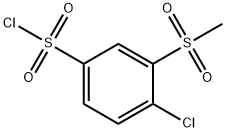 4-chloro-3-methanesulfonylbenzene-1-sulfonyl chloride Structure