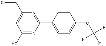 6-(Chloromethyl)-2-[4-(trifluoromethoxy)phenyl]-4-pyrimidinol Structure