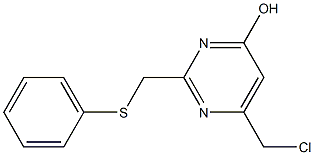 6-(Chloromethyl)-2-[(phenylsulfanyl)methyl]-4-pyrimidinol Structure