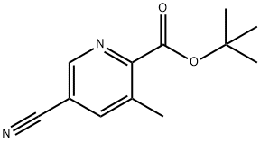 5-Cyano-3-methyl-pyridine-2-carboxylic acid tert-butyl ester Structure