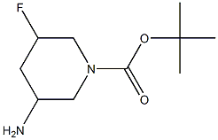 tert-Butyl 3-amino-5-fluoropiperidine-1-carboxylate Structure