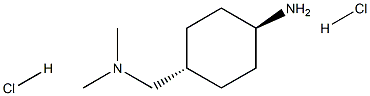 trans-4-[(dimethylamino)methyl]cyclohexan-1-amine dihydrochloride 구조식 이미지