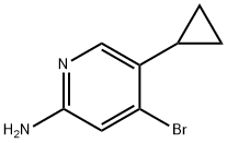 2-Amino-4-bromo-5-(cyclopropyl)pyridine Structure