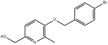 (5-(4-bromobenzyloxy)-6-methylpyridin-2-yl)methanol Structure