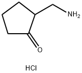 2-(aminomethyl)cyclopentan-1-one hydrochloride Structure