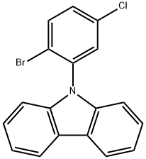 9-(2-bromo-5-chlorophenyl)-9H-carbazole Structure