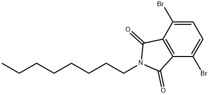 N-Octyl-3,6-dibromophthalimide 구조식 이미지