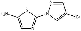 4-Bromo-1-(5-aminothiazol-2-yl)pyrazole Structure