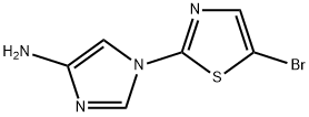 1-(5-Bromothiazol-2-yl)-4-aminoimidazole 구조식 이미지