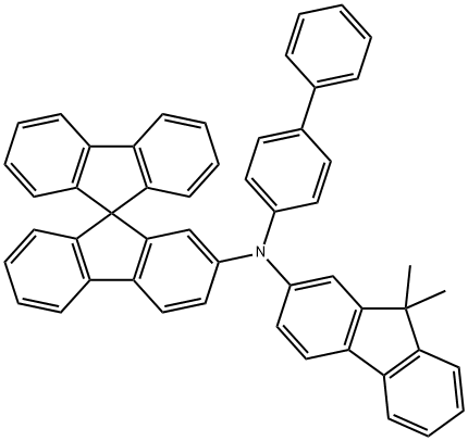 N-([1,1'-biphenyl]-4-yl)-N-(9,9-dimethyl-9H-fluoren-2-yl)-9,9'-spirobi[fluoren]-2-amine 구조식 이미지