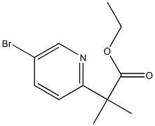 ethyl 2-(5-bromopyridin-2-yl)-2-methylpropanoate Structure
