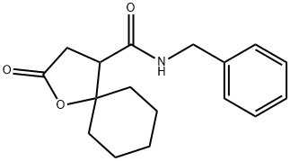 N-Benzyl-2-oxo-1-oxaspiro[4.5]decane-4-carboxamide Structure