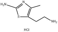 5-(2-aminoethyl)-4-methyl-1,3-thiazol-2-amine dihydrochloride 구조식 이미지