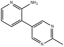 2-Amino-3-(2-methylpyrimidin-5-yl)pyridine Structure