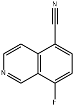 8-fluoroisoquinoline-5-carbonitrile 구조식 이미지
