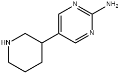 2-Amino-5-(piperidin-3-yl)pyrimidine Structure