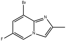 8-bromo-6-fluoro-2-methylimidazo[1,2-a]pyridine Structure