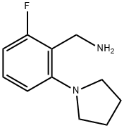 [2-fluoro-6-(pyrrolidin-1-yl)phenyl]methanamine 구조식 이미지