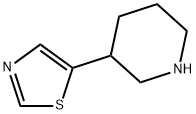 5-(piperidin-3-yl)thiazole Structure