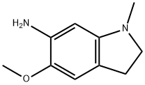 5-methoxy-1-methylindolin-6-amine Structure