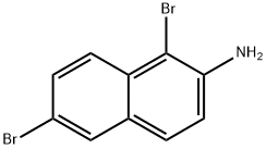 2-Naphthalenamine, 1,6-dibromo- Structure