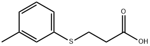 Propanoic acid, 3-[(3-methylphenyl)thio]- Structure