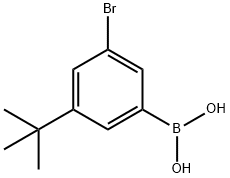 Boronic acid, B-[3-bromo-5-(1,1-dimethylethyl)phenyl]- Structure