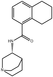 N-(3R)-1-Azabicyclo[2.2.2]oct-3-yl-5,6,7,8-tetrahydro-1-naphthalenecarboxamide 구조식 이미지