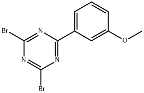 2,4-Dibromo-6-(3-methoxyphenyl)-1,3,5-triazine Structure