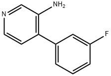 4-(3-fluorophenyl)pyridin-3-amine 구조식 이미지